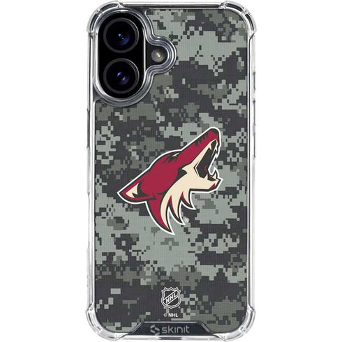 NHL Arizona Coyotes Camo iPhone 17 Clear Case
