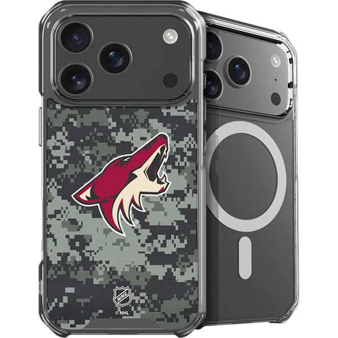 NHL Arizona Coyotes Camo iPhone 18 Pro Max MagSafe Case
