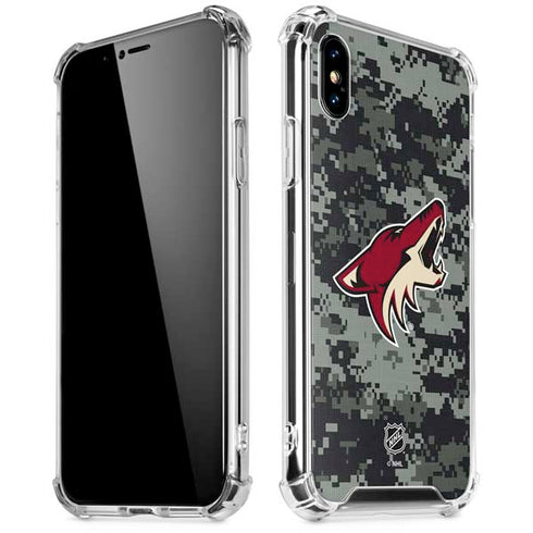 NHL Arizona Coyotes Camo iPhone X/XS Clear Case