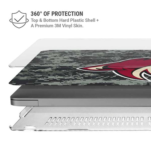 NHL Arizona Coyotes Camo MacBook Pro 14in (2021-24) Case plus Skin