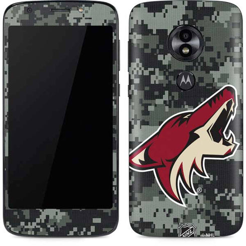 NHL Arizona Coyotes Camo Moto E5 Play Skin
