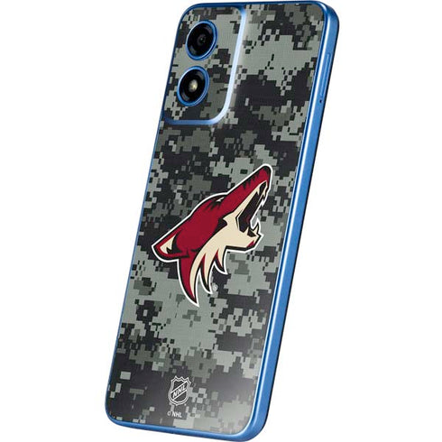NHL Arizona Coyotes Camo Moto G Play 4G (2024) Skin