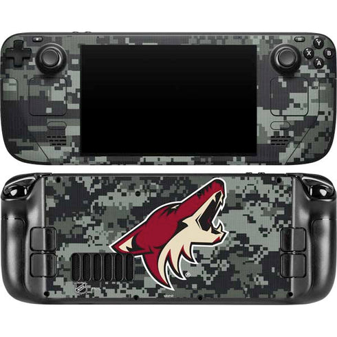 NHL Arizona Coyotes Camo Steam Deck Handheld Gaming Computer OLED Skin