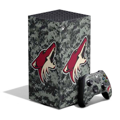 NHL Arizona Coyotes Camo XBox Series X Digital Edition Bundle Skin