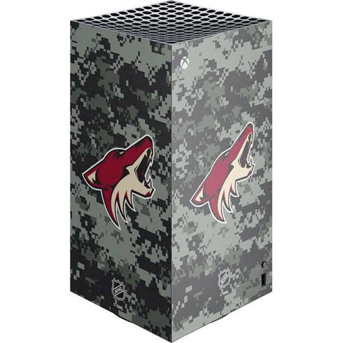 NHL Arizona Coyotes Camo XBox Series X Digital Edition Console Skin