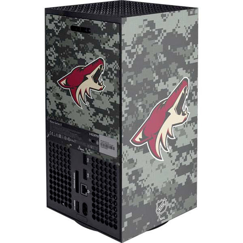 NHL Arizona Coyotes Camo XBox Series X Digital Edition Console Skin