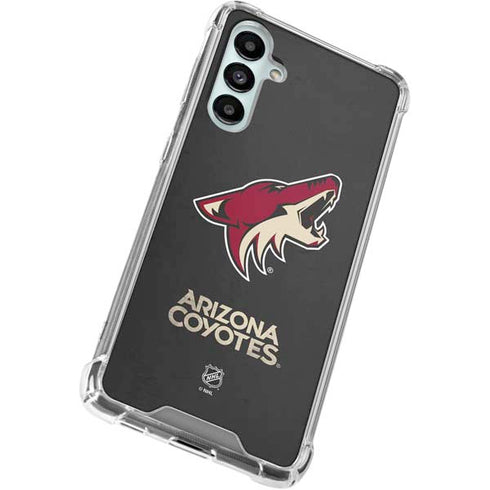 NHL Arizona Coyotes Distressed Galaxy A16 5G Clear Case