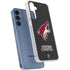 NHL Arizona Coyotes Distressed Galaxy A55 5G Clear Case