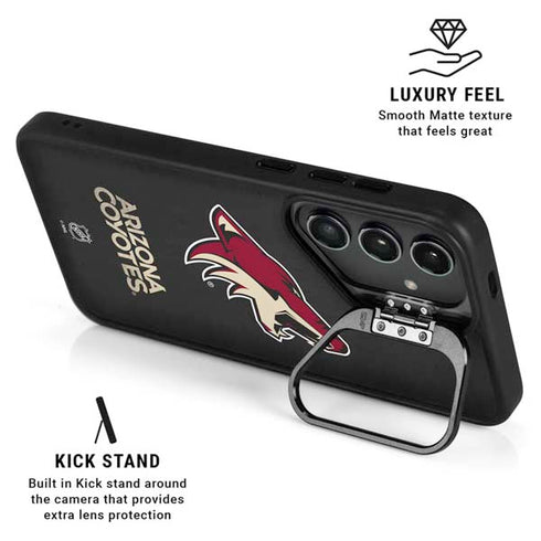 NHL Arizona Coyotes Distressed Galaxy S24 Ultra Kickstand Case