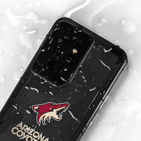 NHL Arizona Coyotes Distressed Galaxy S24 Ultra Waterproof Case