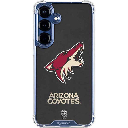 NHL Arizona Coyotes Distressed Galaxy S25 Clear Case