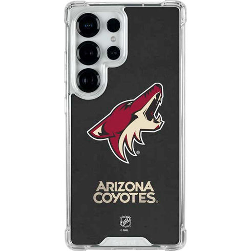 NHL Arizona Coyotes Distressed Galaxy S25 Ultra Clear Case