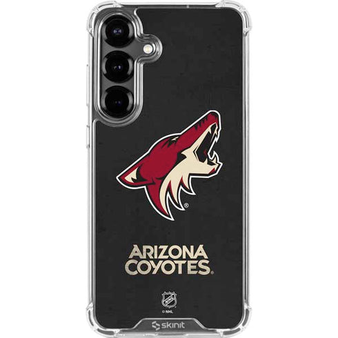 NHL Arizona Coyotes Distressed Galaxy S26 Clear Case