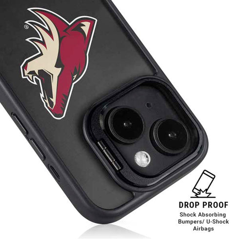 NHL Arizona Coyotes Distressed iPhone 14 Plus Kickstand Case