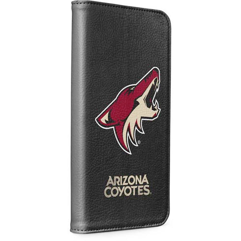 NHL Arizona Coyotes Distressed iPhone 15 Plus Folio Case