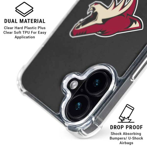 NHL Arizona Coyotes Distressed iPhone 16 MagSafe Case