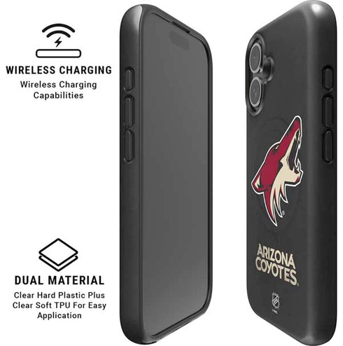 NHL Arizona Coyotes Distressed iPhone 16 Magsafe Impact Case