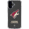 NHL Arizona Coyotes Distressed iPhone 16 Plus Clear Case