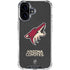 NHL Arizona Coyotes Distressed iPhone 16 Plus Clear Case