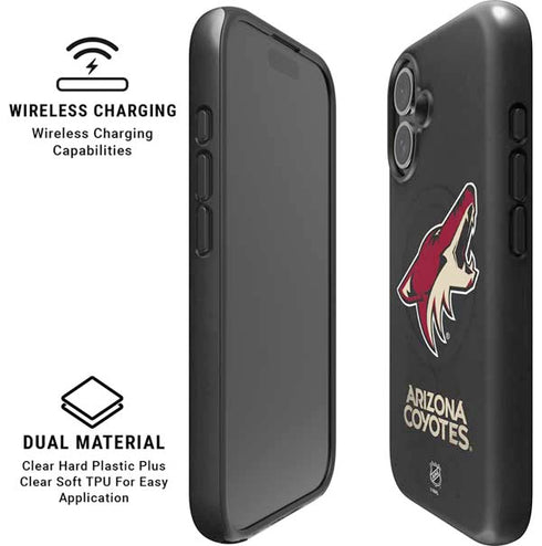 NHL Arizona Coyotes Distressed iPhone 16 Plus Magsafe Impact Case