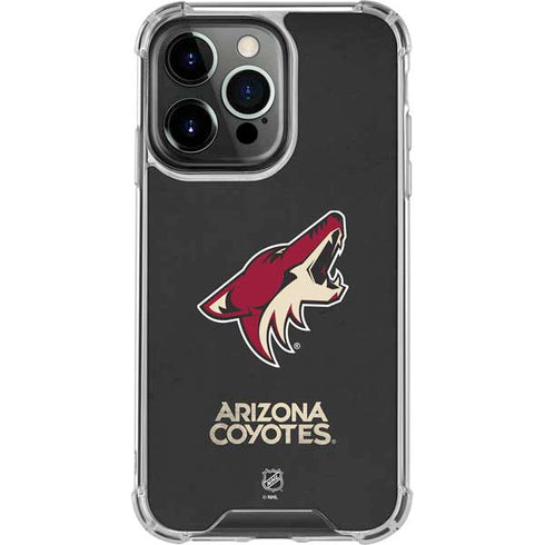 NHL Arizona Coyotes Distressed iPhone 16 Pro Clear Case