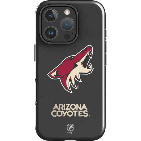 NHL Arizona Coyotes Distressed iPhone 16 Pro Max Impact Case