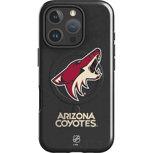 NHL Arizona Coyotes Distressed iPhone 16 Pro Max Magsafe Impact Case