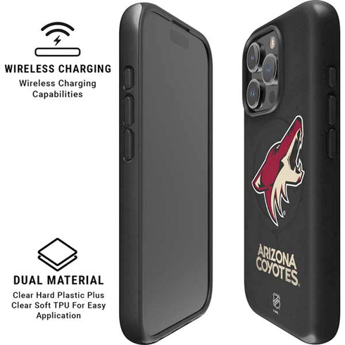 NHL Arizona Coyotes Distressed iPhone 16 Pro Max Magsafe Impact Case