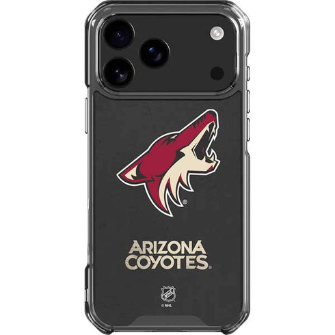 NHL Arizona Coyotes Distressed iPhone 18 Pro Max Clear Case