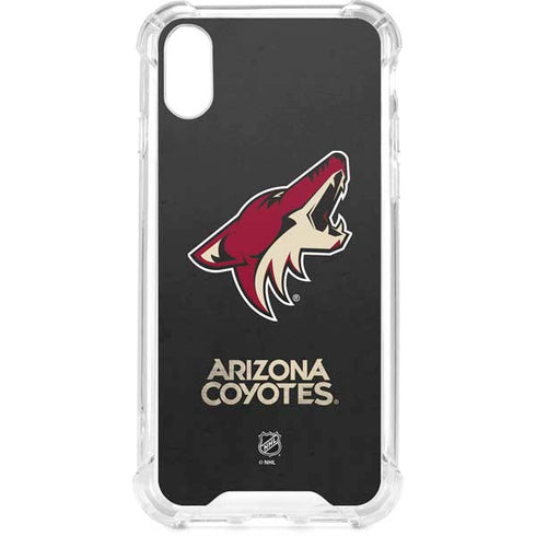 NHL Arizona Coyotes Distressed iPhone XS Clear Case