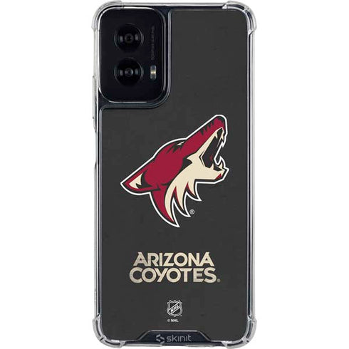 NHL Arizona Coyotes Distressed Moto G Power 5G (2024) Clear Case