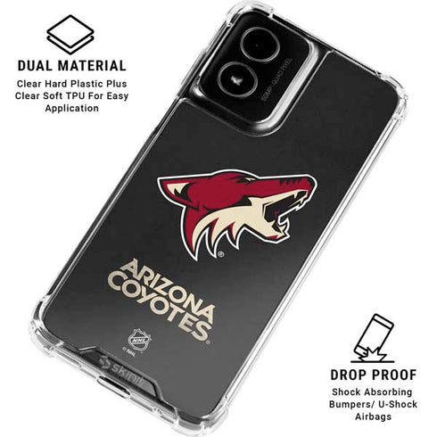NHL Arizona Coyotes Distressed Moto G Power 5G (2024) Clear Case