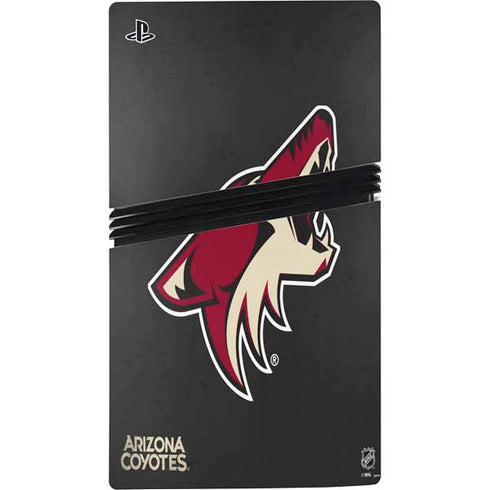 NHL Arizona Coyotes Distressed PS5 Pro Console Skin