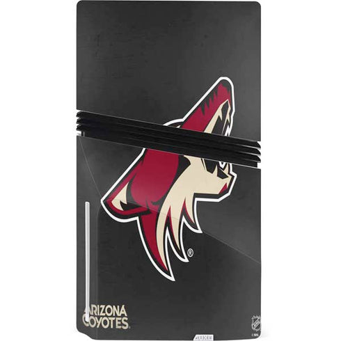 NHL Arizona Coyotes Distressed PS5 Pro Disk Console Skin