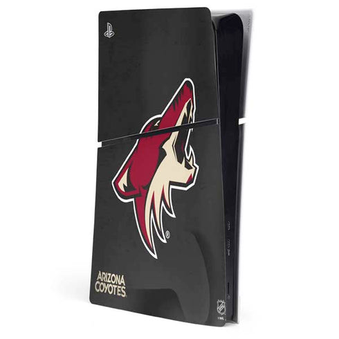 NHL Arizona Coyotes Distressed PS5 Slim Digital Edition Console Skin