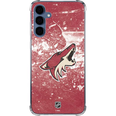 NHL Arizona Coyotes Frozen Galaxy A35 5G Clear Case