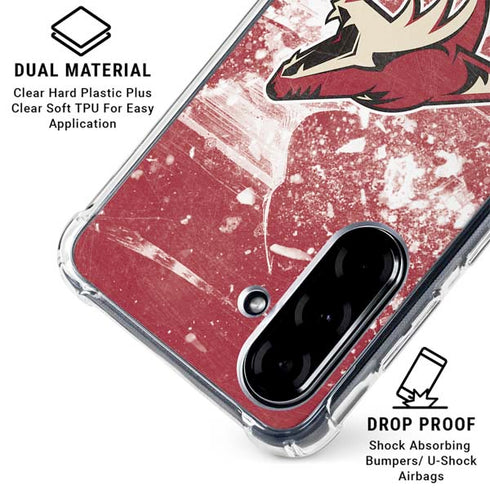 NHL Arizona Coyotes Frozen Galaxy A36 5G Clear Case
