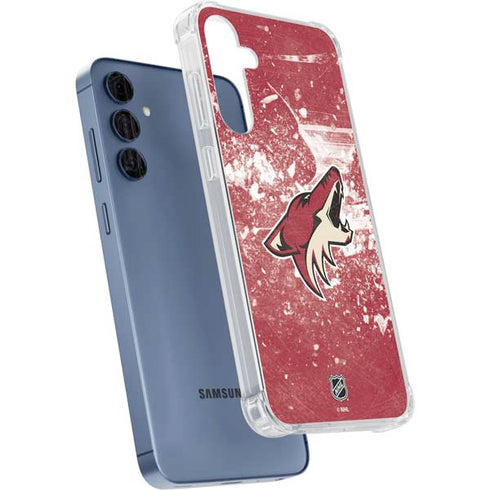NHL Arizona Coyotes Frozen Galaxy A55 5G Clear Case