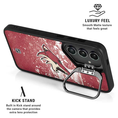 NHL Arizona Coyotes Frozen Galaxy S25 Ultra Kickstand Case