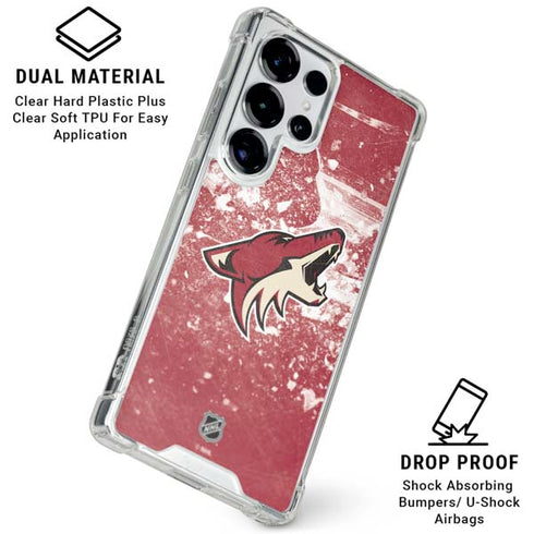 NHL Arizona Coyotes Frozen Galaxy S25 Ultra Clear Case