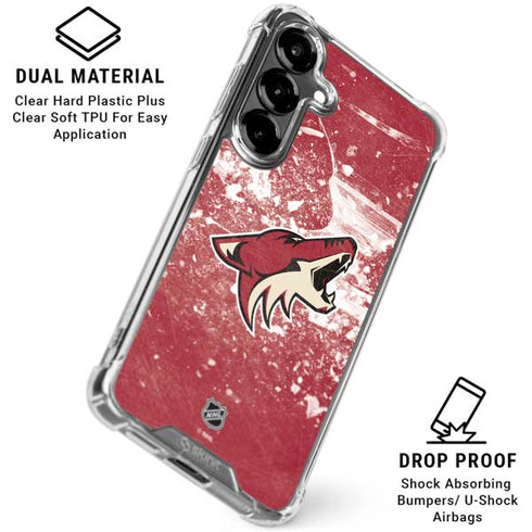 NHL Arizona Coyotes Frozen Galaxy S26 Clear Case