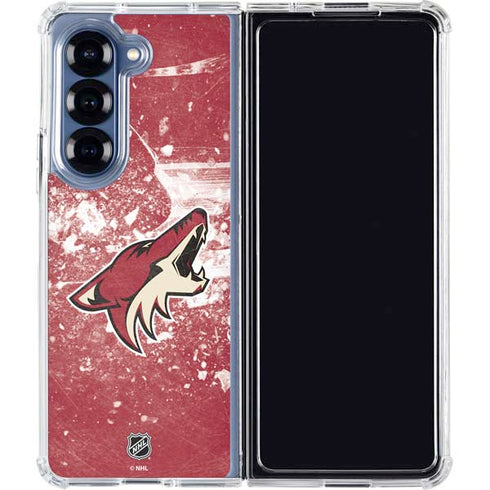 NHL Arizona Coyotes Frozen Galaxy Z Fold6 Clear Case