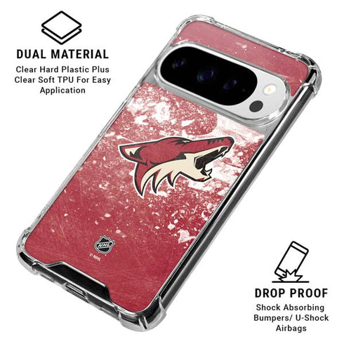 NHL Arizona Coyotes Frozen Google Pixel 10 Pro XL Clear Case