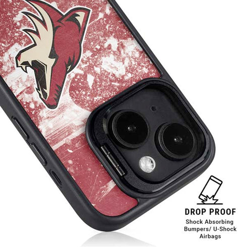 NHL Arizona Coyotes Frozen iPhone 14 Plus Kickstand Case
