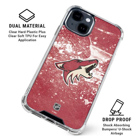 NHL Arizona Coyotes Frozen iPhone 15 Clear Case