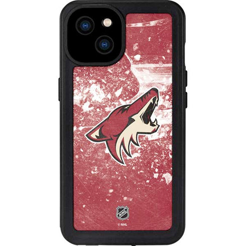 NHL Arizona Coyotes Frozen iPhone 15 Plus Waterproof Case