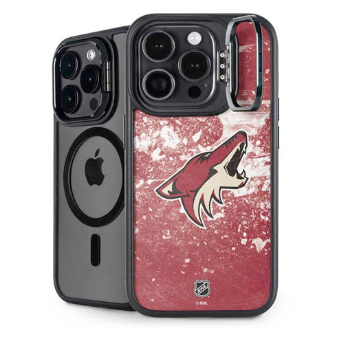 NHL Arizona Coyotes Frozen iPhone 15 Pro Max Kickstand Case