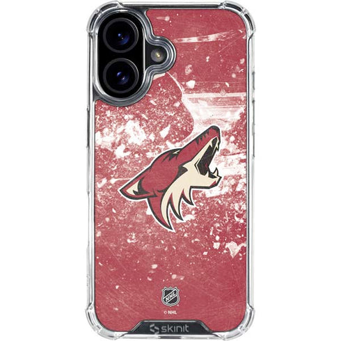 NHL Arizona Coyotes Frozen iPhone 16 Clear Case