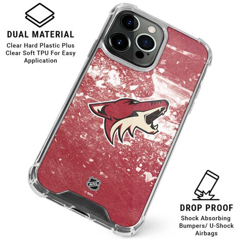 NHL Arizona Coyotes Frozen iPhone 16 Pro Max Clear Case