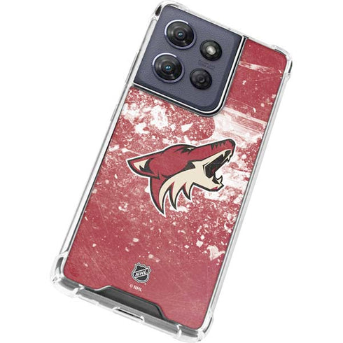 NHL Arizona Coyotes Frozen Moto G 5G (2025) Clear Case